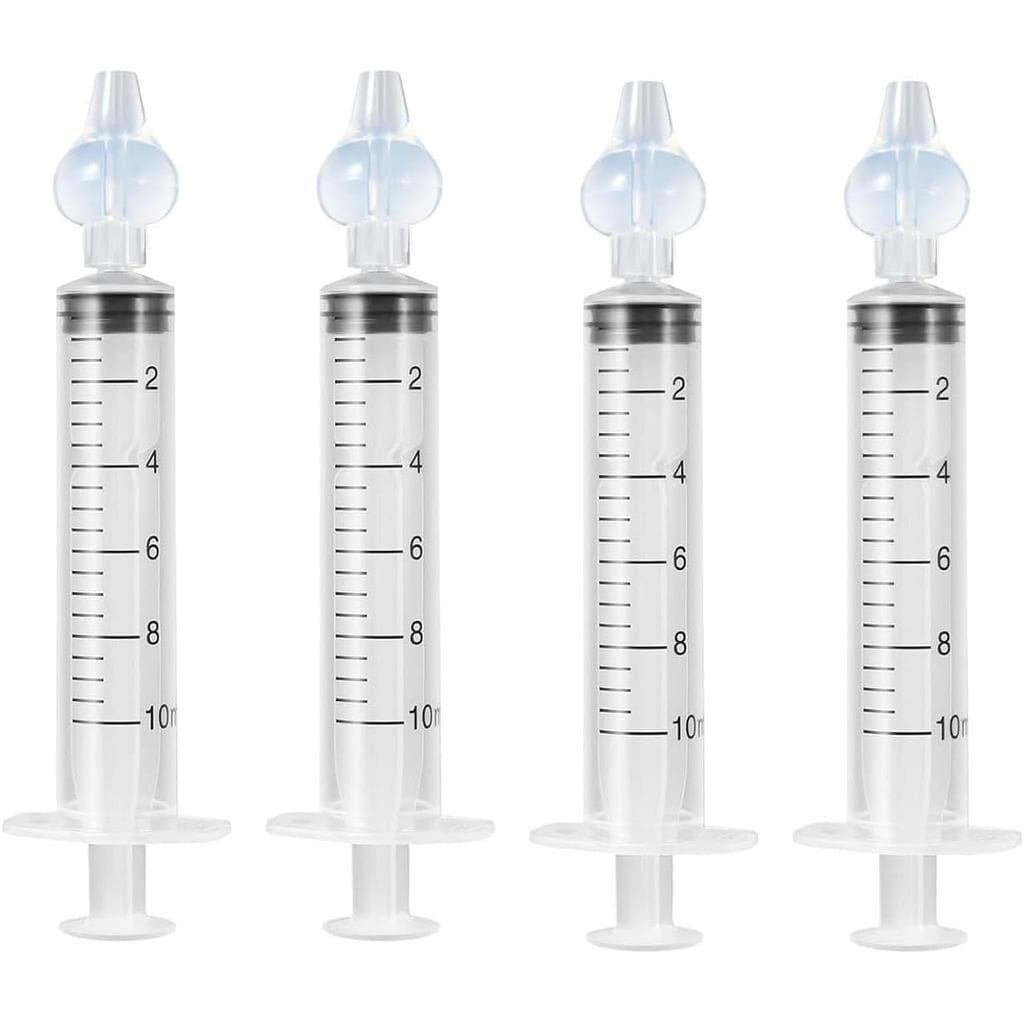 Blendura Kit com 4 Seringas Nasais para Bebês de 10ml, Irrigador Nasal de Segurança e Conforto para Bebês, Aspirador Nas