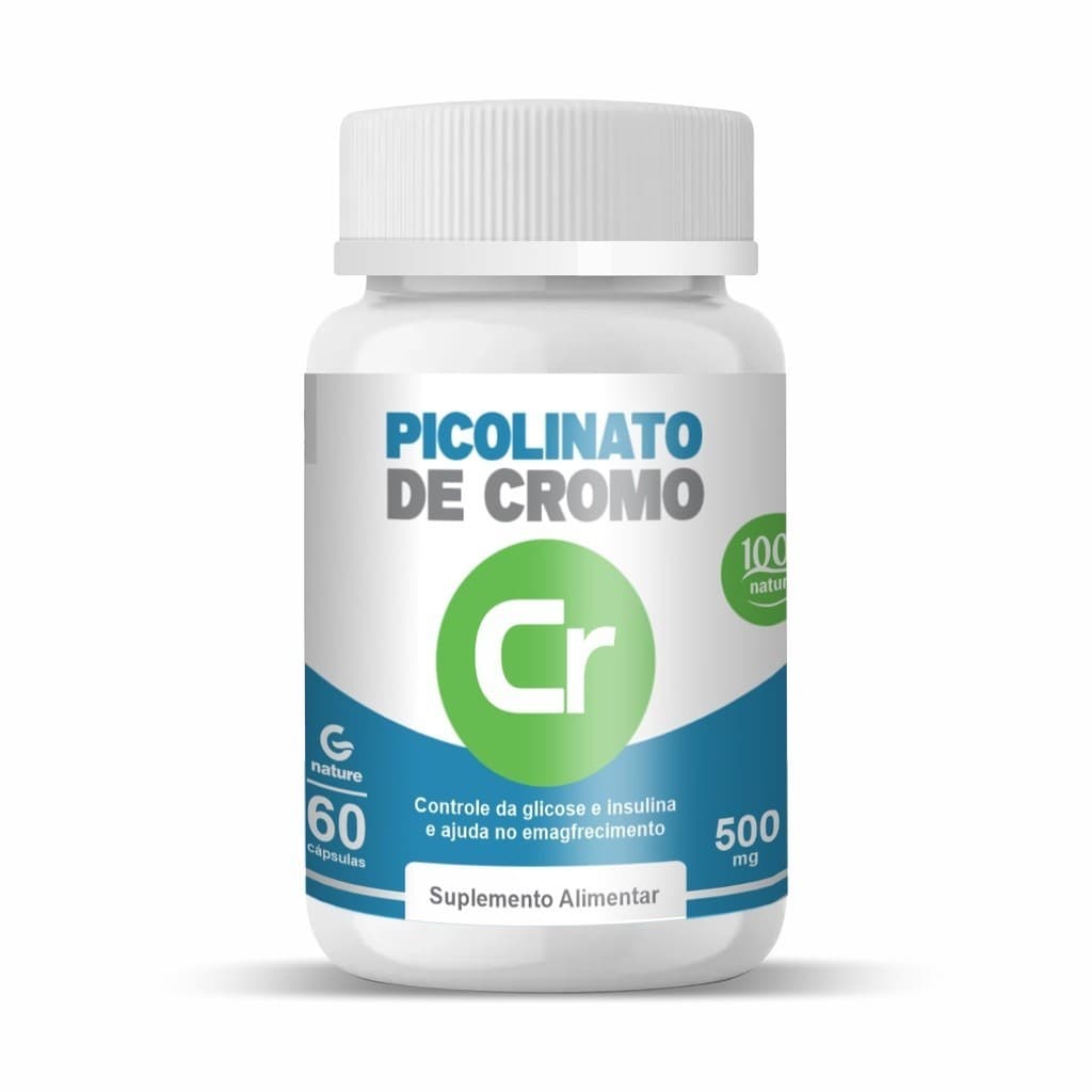 Picolinato De Cromo  GENATURE 500mg 60 cápsulas