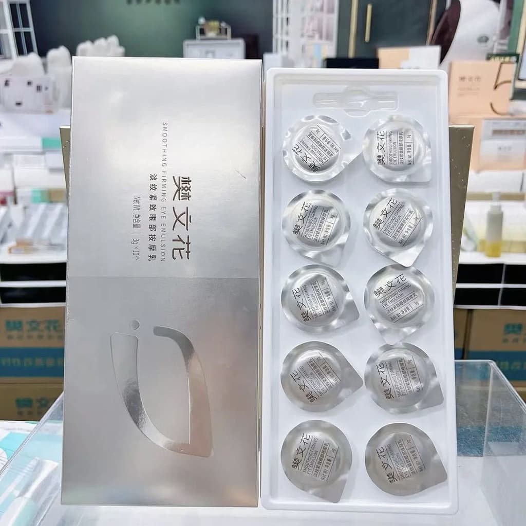 Ventilador de vendas com código de arranhões Wenhua Eye Light Lines Loção de massagem reafirmante Novidades Hidratante M