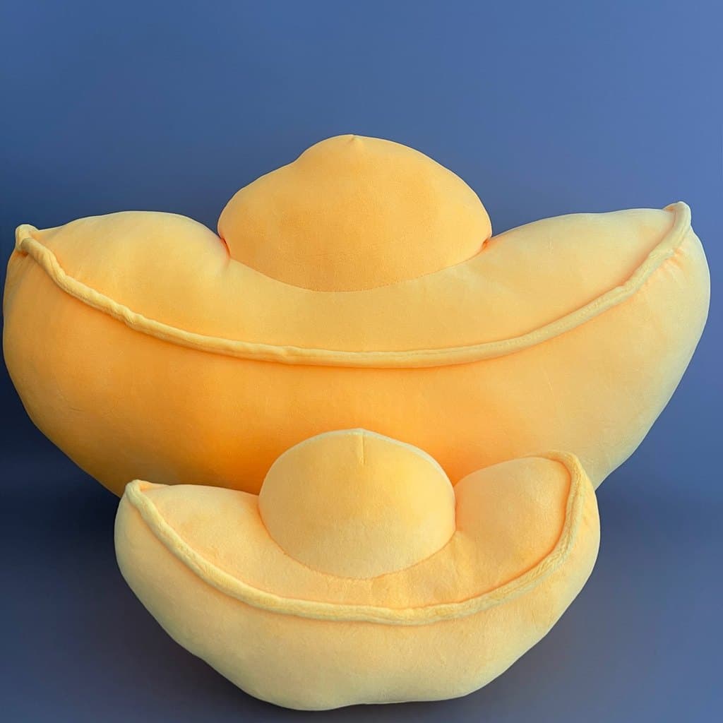 2026 novo estilo lingote de ouro travesseiro brinquedo de pelúcia boneca almofada presente de ano novo para namorada tra