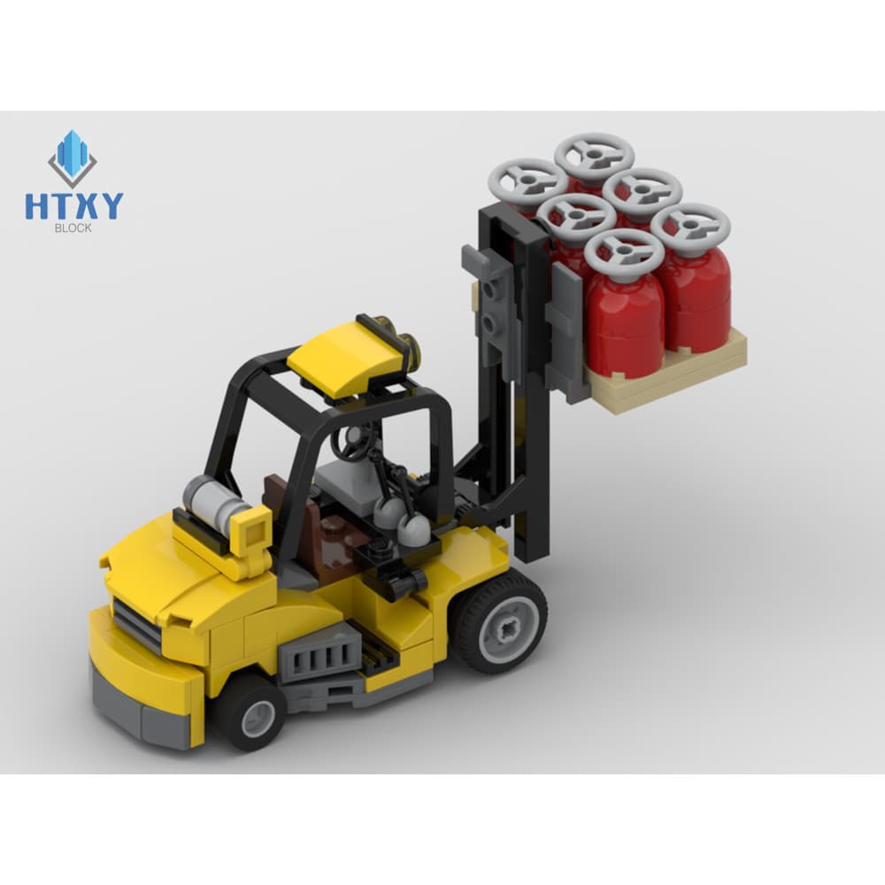 Nobleflying Caminhão De Elevação Industrial Carro Bloco De Construção Modelo Brinquedos Para Crianças 112 Pçs Tijolos Pr