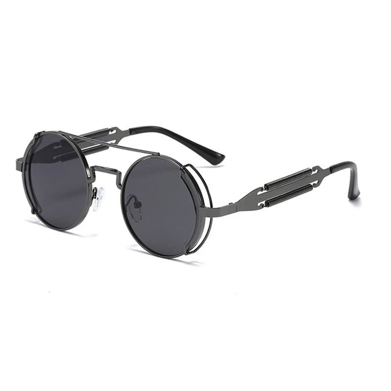 Óculos De Sol Steampunk Mulheres Homens Moda Redondos Vintage