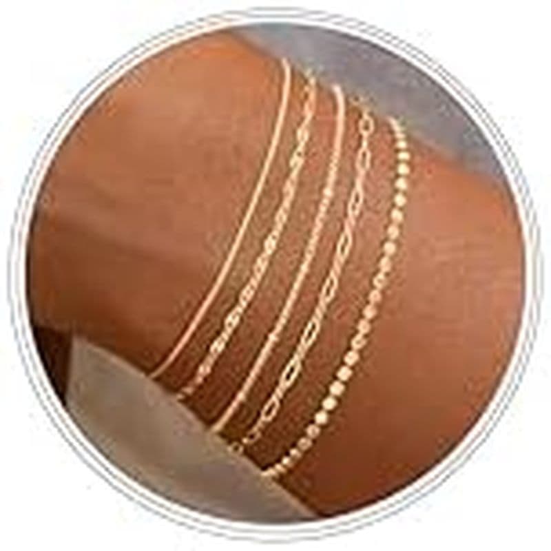 Pulseiras Delicadas Banhadas A Ouro 14K Para Mulheres , Conjunto De Pulseira De Lábio Com Clipe De Papel De Satélite Emp