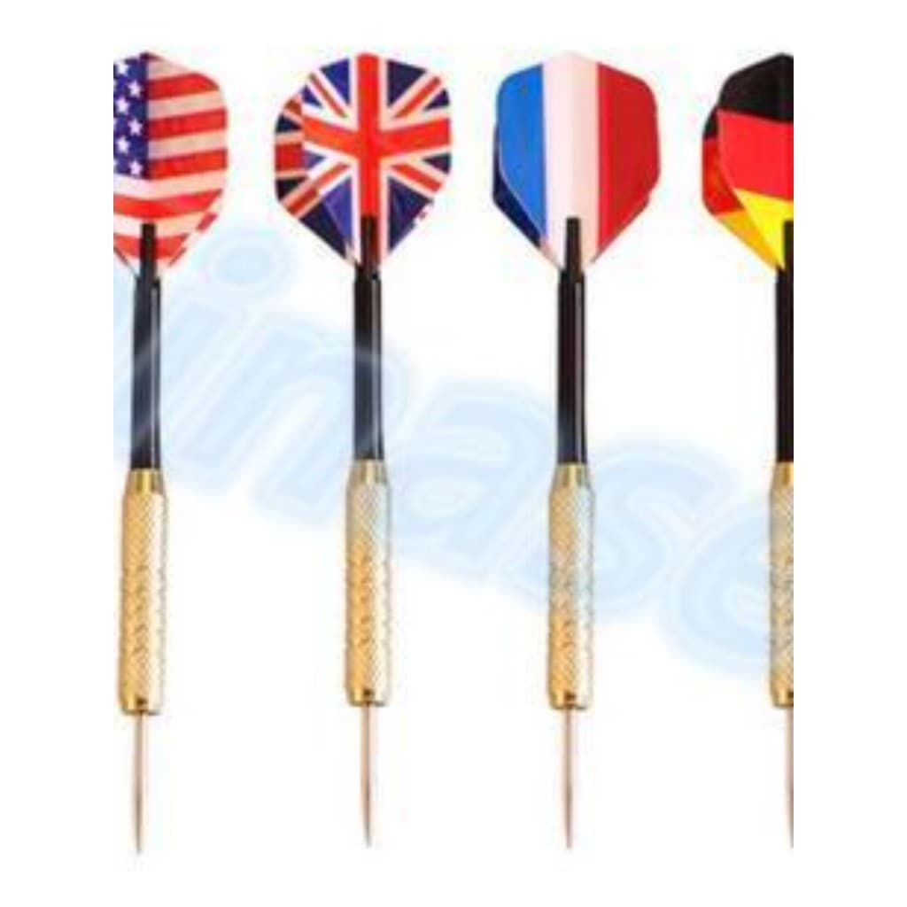 18g profissional cobre-banhado Anti-queda competição bandeira nacional dardo agulha de Metal duro agulha de dardo pode a