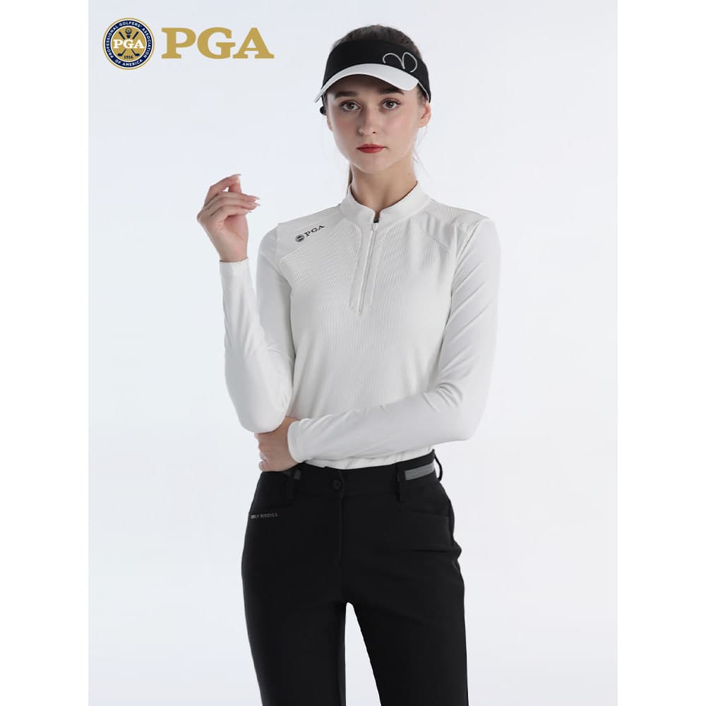 [2 itens 50% de desconto] American PGA golf feminino verão camiseta de tênis feminino de manga comprida Top esportivo go