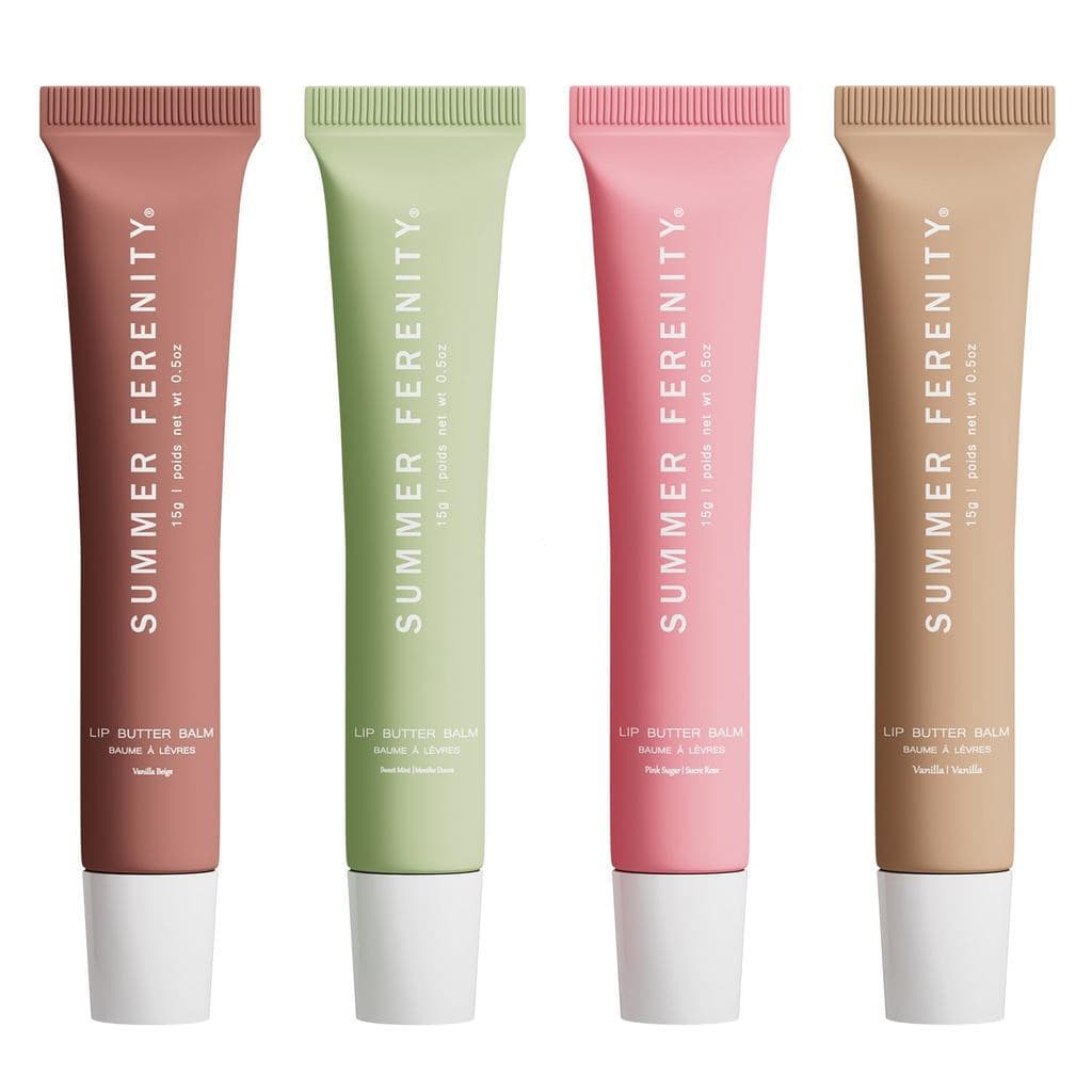 Conjunto de 4 peças para cuidados labiais de verão, inclui óleo labial colorido, máscara labial, ultra-hidratante, hidra