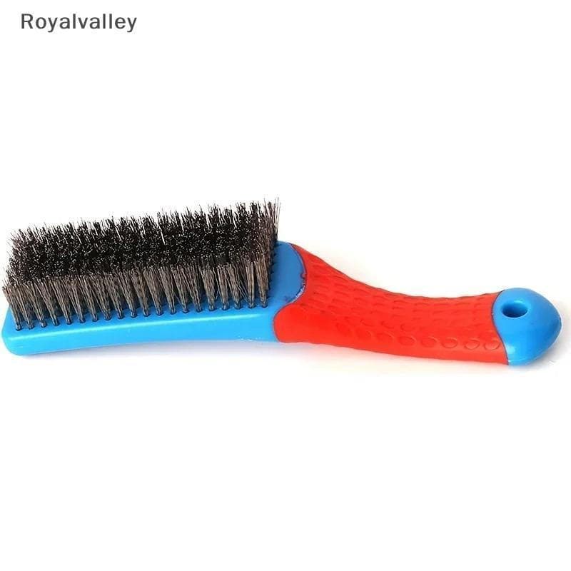 [Royalvalley] Escova De Fio De Aço Inoxidável Resistente Com Cabo De Plástico Confortável , Perfeita Para Remover Ferrug