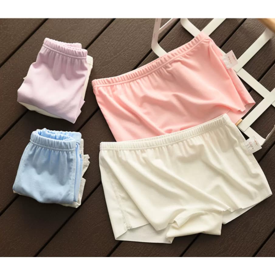 Clearing Stock Cuecas boxer infantis de duas peças de alta elasticidade para meninos e meninas cuecas boxer finas