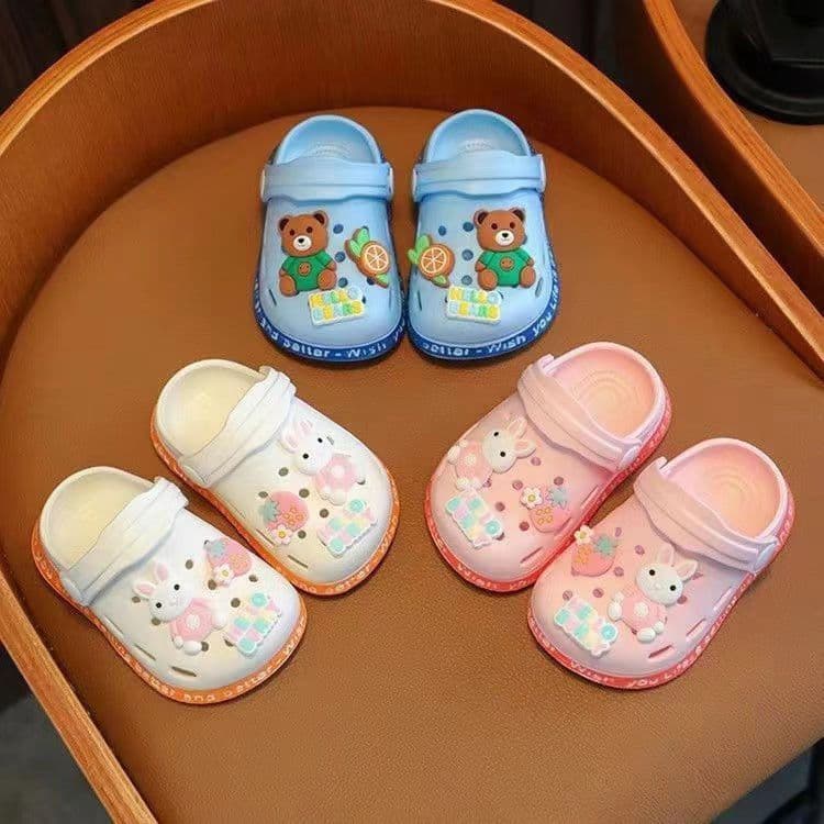 Sandálias de Verão para Bebê com Solado Macio e Estampa de Desenho Animado