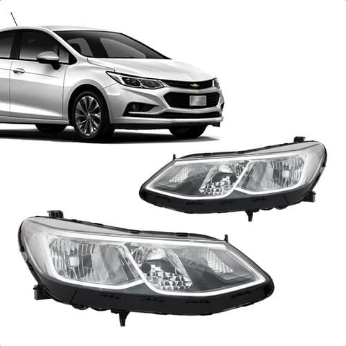Farol Cruze 2017 A 2024 Manual Sem Led Sem Projetor 6 Pinos