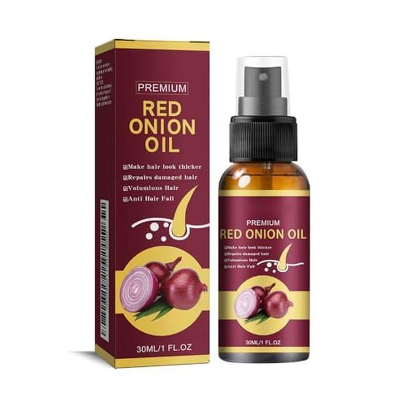 Spray De Óleo Para Crescimento Capilar Com Cebola Vermelha Queda De Cabelo-Fortalece & amp ; Repara Folículos Capilares