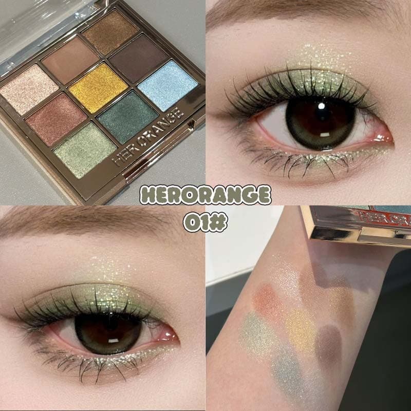 Paleta de sombras Premium Verde Marrom Ouro!O Mágico de Oz Fada Frio Sentindo Diamantes Quebrados Clareando Não Sujo HER