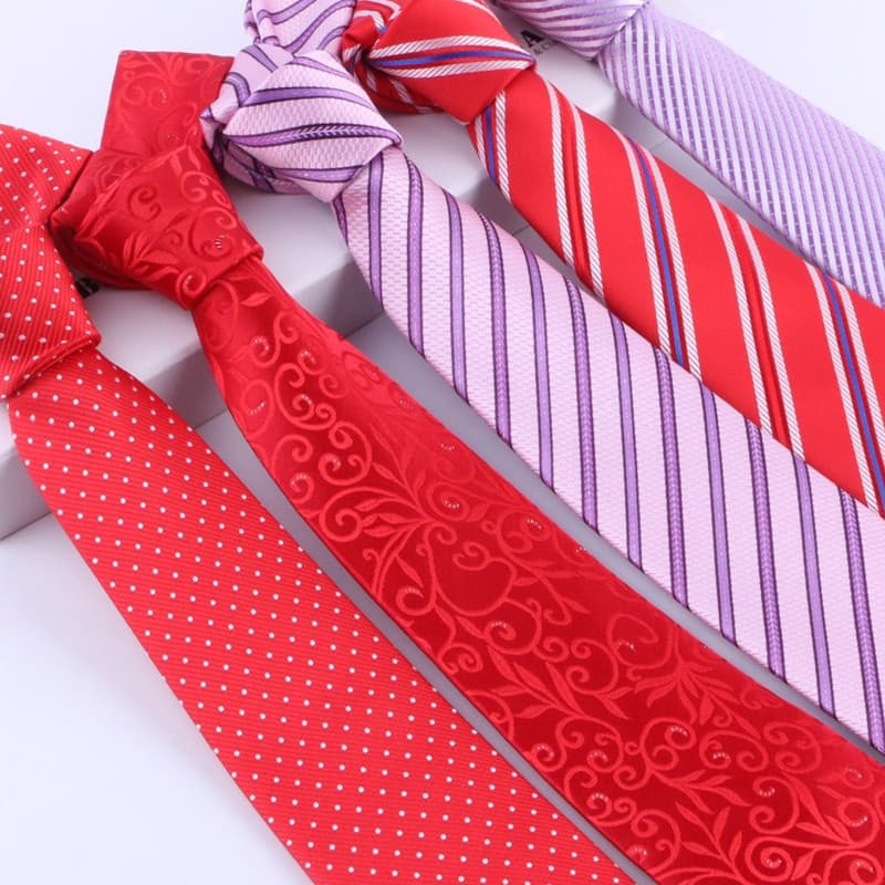 Gravata masculina casamento noivo casamento padrinhos vermelho 8cm gravata listrada gravata Formal de negócios