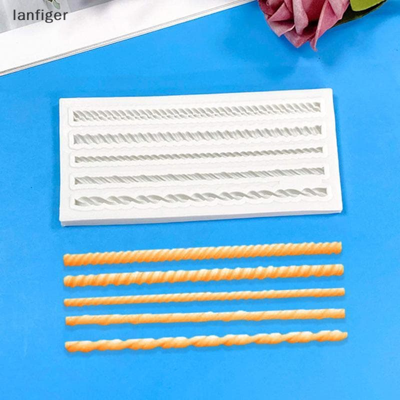 Cinco Cordas Trançadas Molde De Silicone Cozinha DIY Sobremesa Chocolate Fondant Bolo Ferramenta De Cozimento Tira Longa