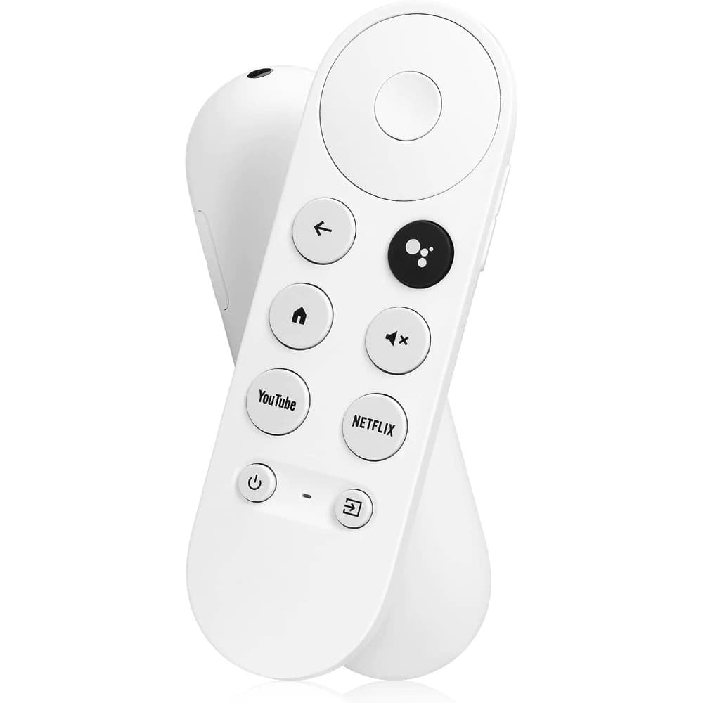 Controle Remoto Compativel Google Tv Chromecast 4k Branco