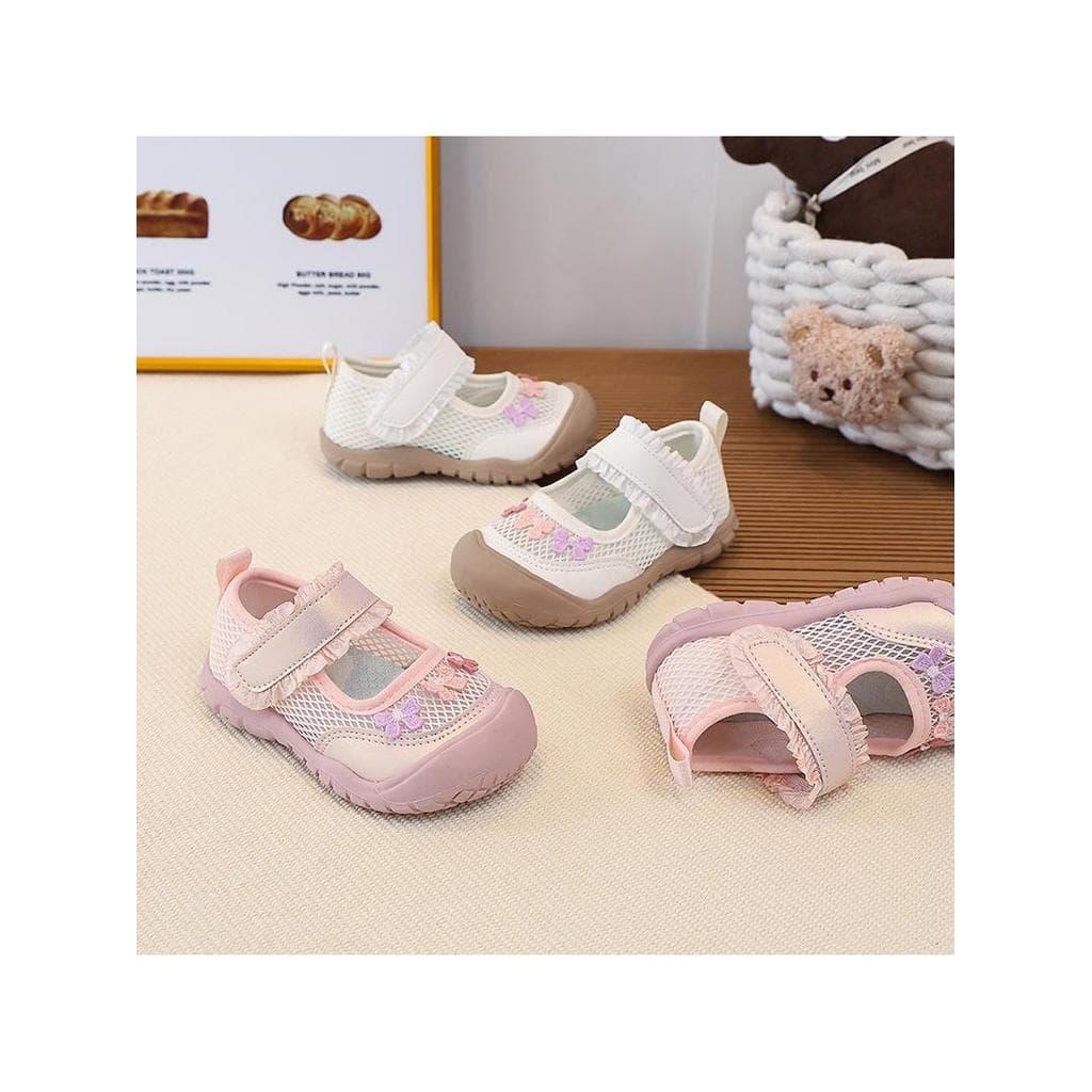 Meninas tênis 2026 verão novo estilo malha respirável crianças sapatos casuais feminino bebê sola macia Anti-deslizament
