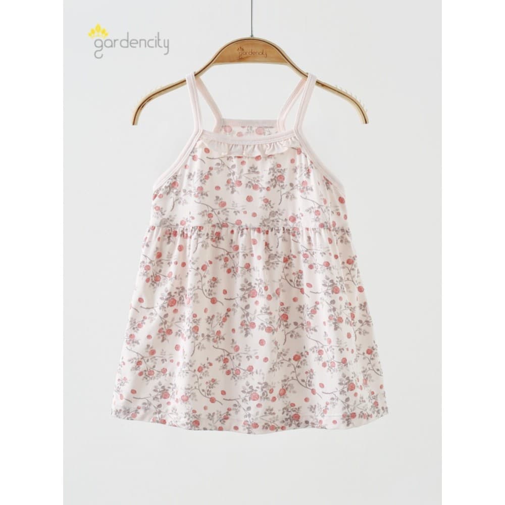 Vestido de bebê verão estilo fino Modal menina doce rosa estilingue vestido menina sem mangas camisola