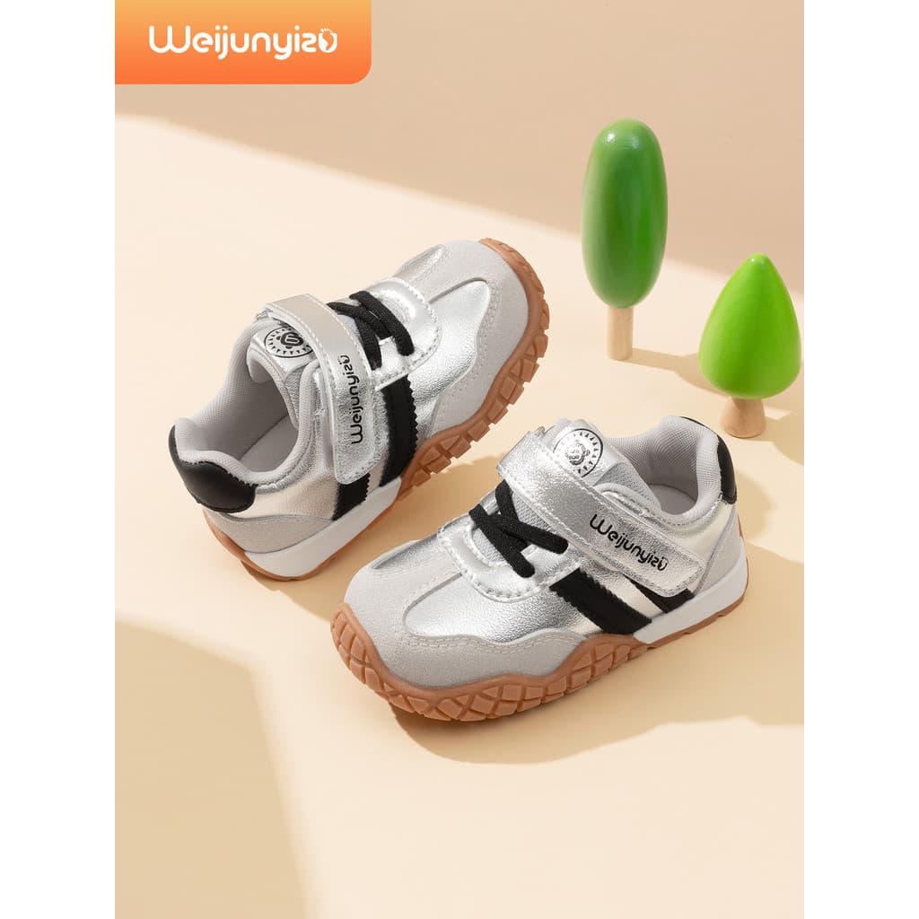 Weijunyi pé sapatos infantis meninos sapatos esportivos 2026 novo estilo sapatos de bebê primavera ao ar livre respiráve