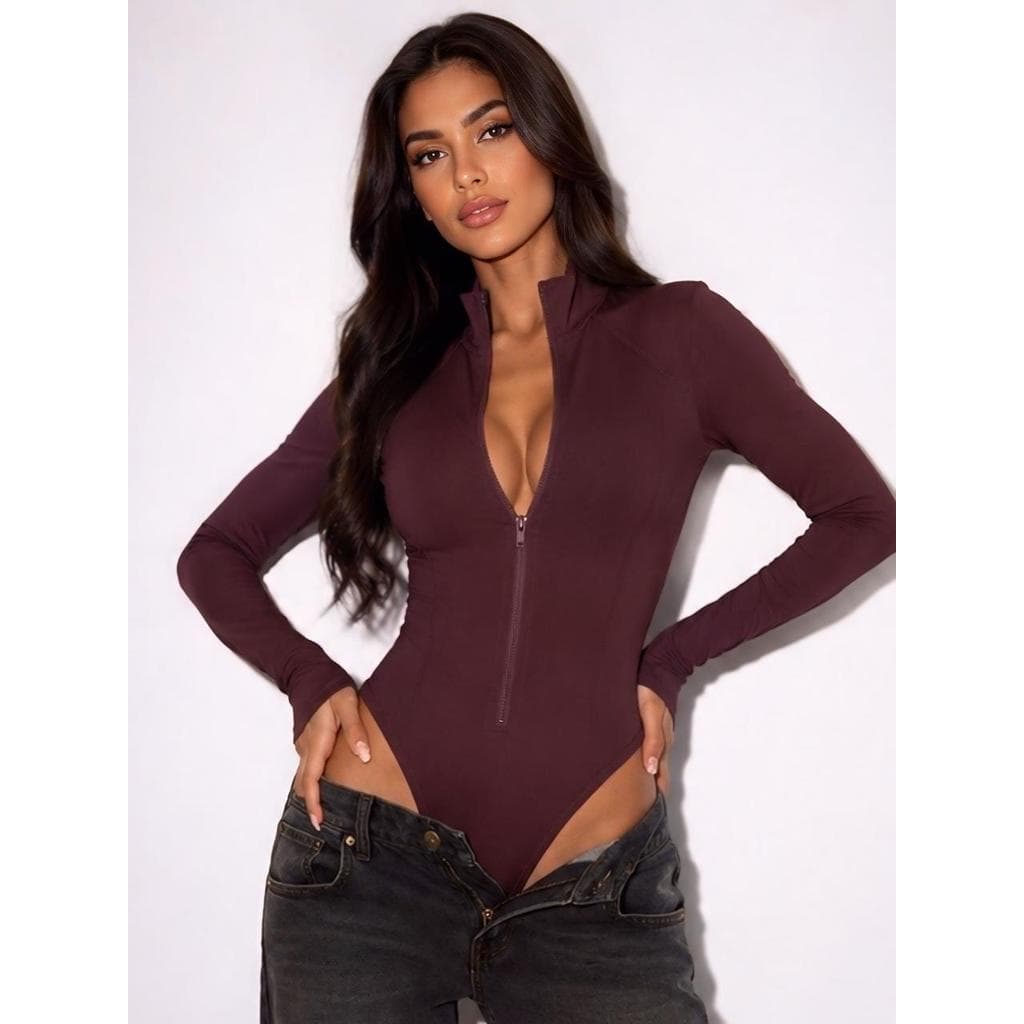Body Blusa Manga Longa Segunda Pele Blusa Gola Alta Cacharrel Feminino Plus Size Blusa Para Inverno