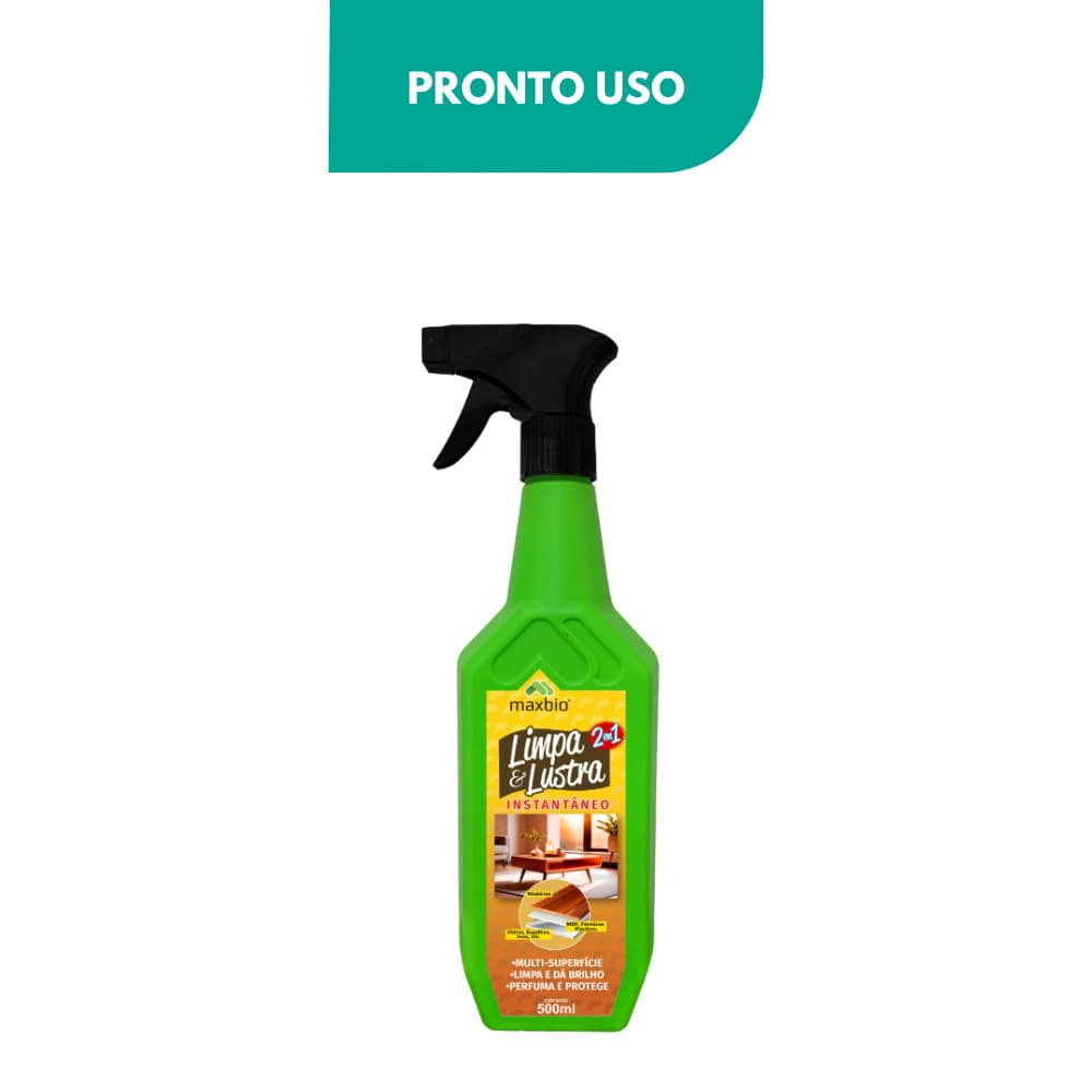 Limpa e Lustra Móveis 2 em 1 500mL Spray - Brilho Instantâneo e Proteção