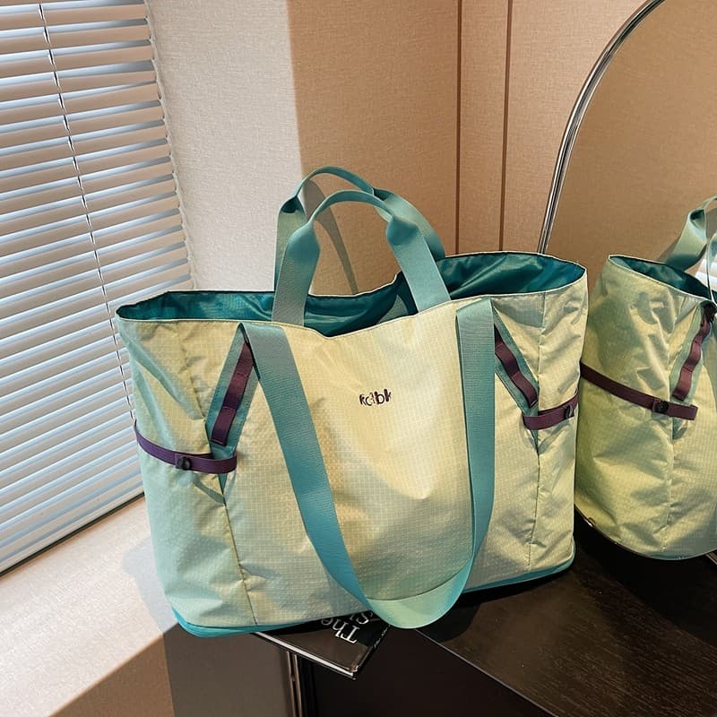 Bolsa de viagem de curta distância feminina bolsa de lona de grande capacidade bolsa de ombro Tote embarque Fitness port
