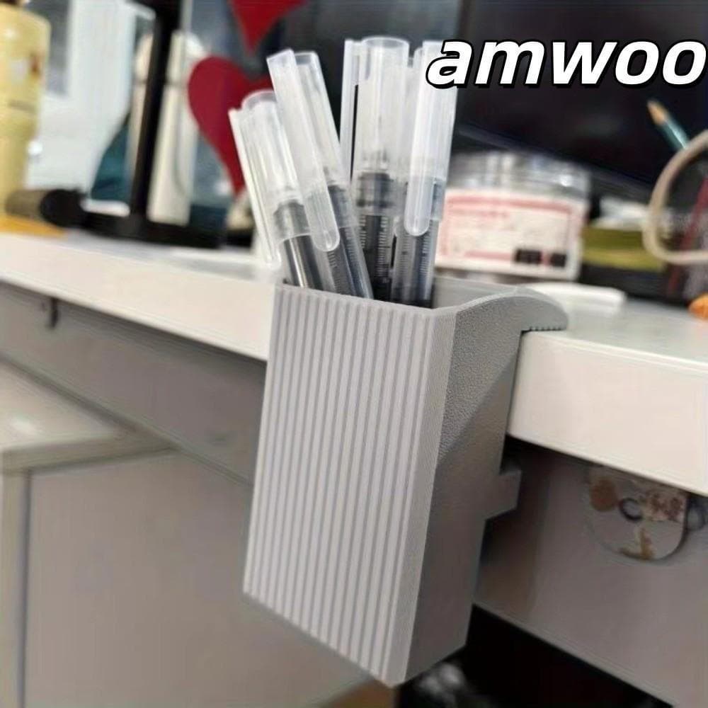 Caixa De Armazenamento De Caneta AMWOO , Suporte De Mesa Sem Perfuração , Organizador De Lápis Lateral Pendurado Que Eco