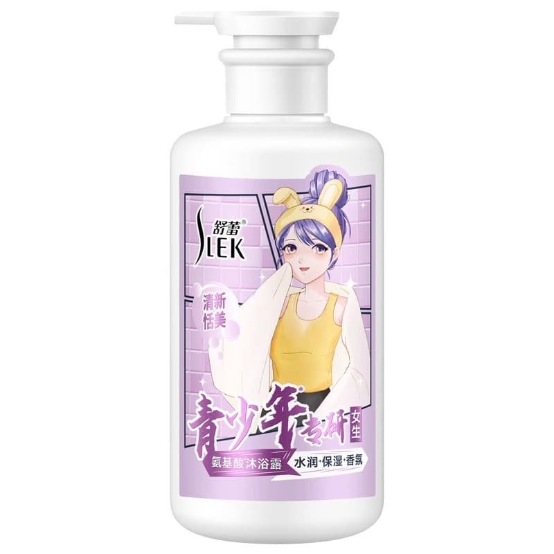 Gel de banho com fragrância hidratante calmante para jovens, especializado em gel de banho corporal para limpeza de amin