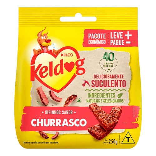 Bifinho Keldog Super Premium Kelco Churrasco Para Cães 250g
