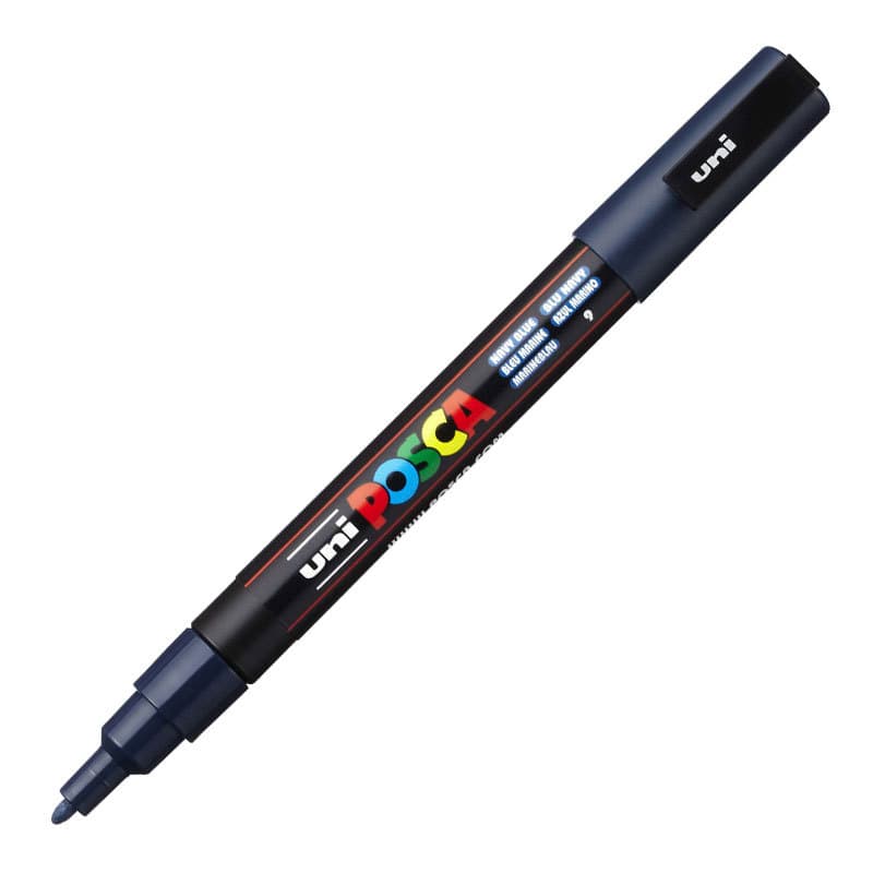 Caneta Posca PC-3M Azul Marinho Uni-Ball