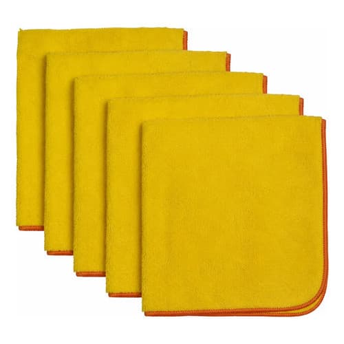 Kit 5 Flanelas Microfibra Sgt Tools 60x40cm Limpeza Geral