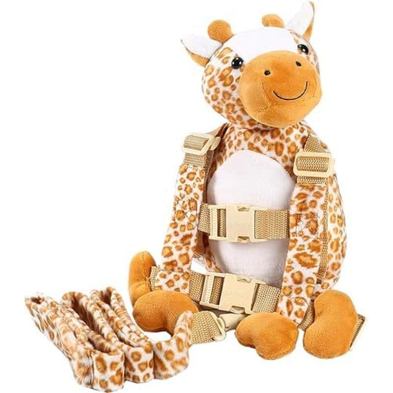 Mochila De Segurança Para Crianças Macaco 2 Em 1 , Alça Caminhada Infantil (Girafa)