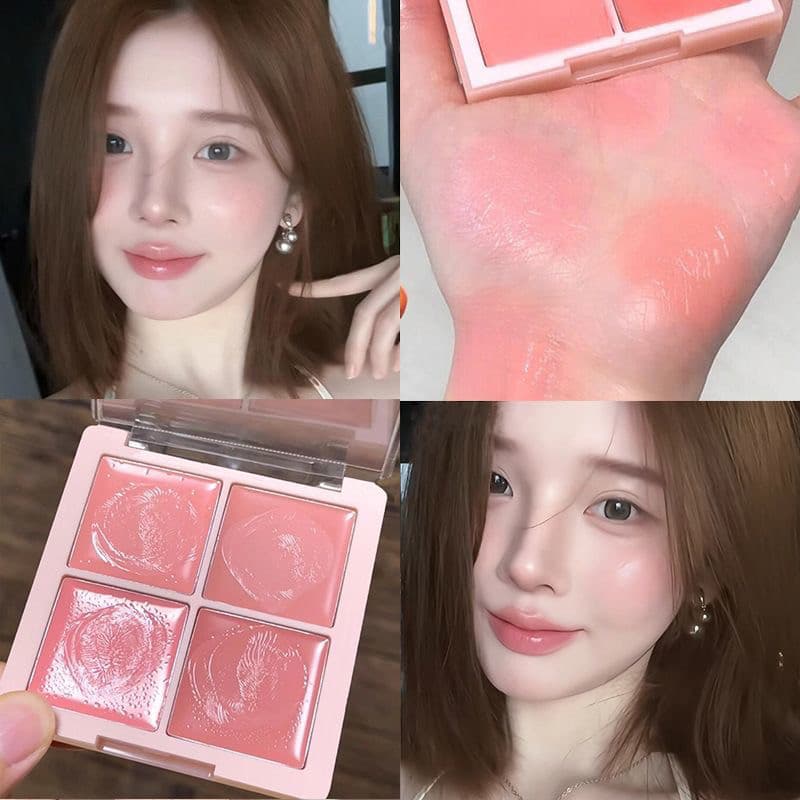 DIKALU blush creme lama blush roxo brilho expansão segurando maquiagem atmosfera hidratante Natural reparação amigável à
