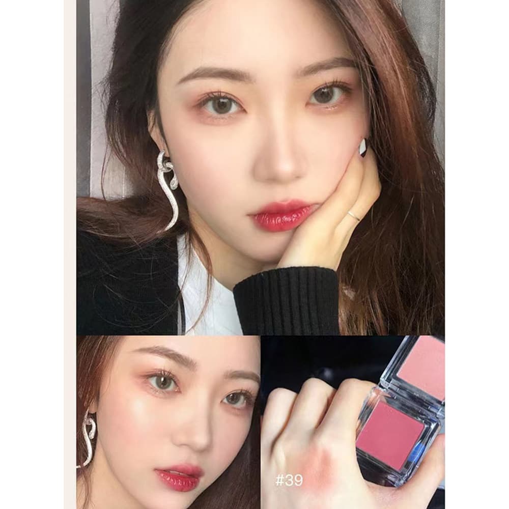 MEIBAOGE Cor Blush Gloss Reparador Roxo Blush Azul Pêssego Cor Fosco Natural Leite Damasco Blush