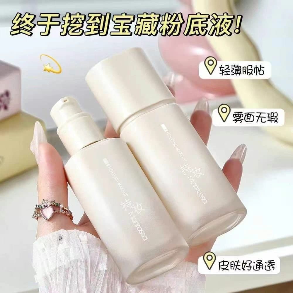 Coreano genuíno de longa duração maquiagem base líquida luz suave pele-encaixe Natural retoque fundação maquiagem de lon