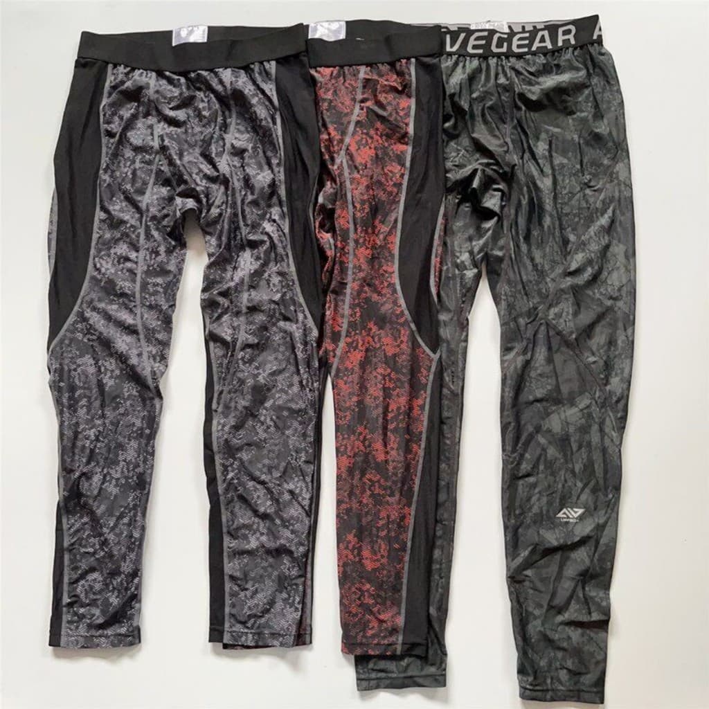Comércio exterior japonês único leggings masculinos leggings de Fitness sedoso calças de secagem rápida calças de 8 pont