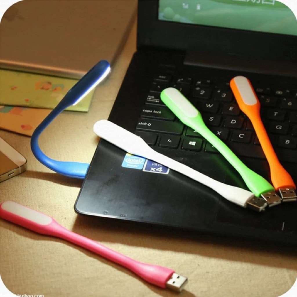 3 Und Mini Lampada Noturna Flexível 360 Graus Led Usb Mesa Notebook Computador Abajur Luz Branca