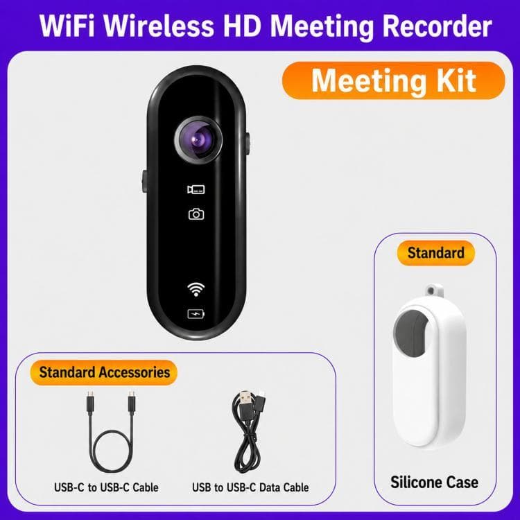 Envio No Mesmo Dia Mini Câmera De Ação 1080P Corporal Vestível Com Aplicativo Wi-Fi , Kit De Ciclismo EIS/Reunião Esport