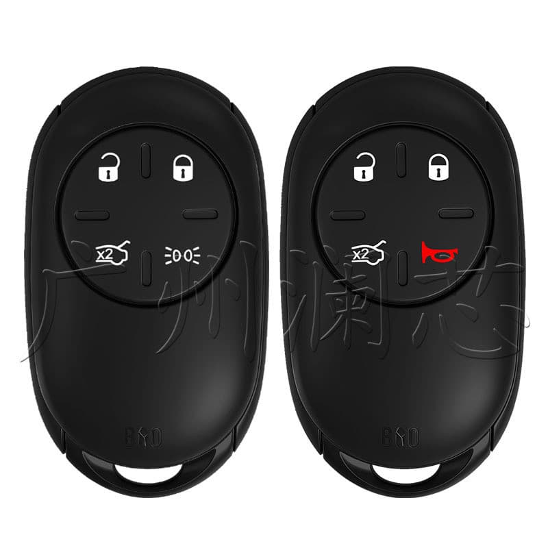 Adequado para Fiat 4 botões 500 500E 2020-2024 novo estilo carro controle remoto chave escudo substituição sem embrião