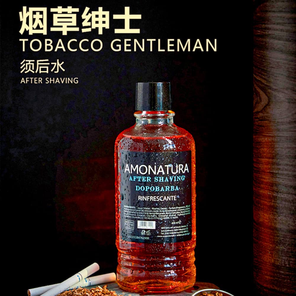 Cavalheiro italiano sabor tabaco hidratante após a barba água importada após a barba Toner poros adstringentes 400ml