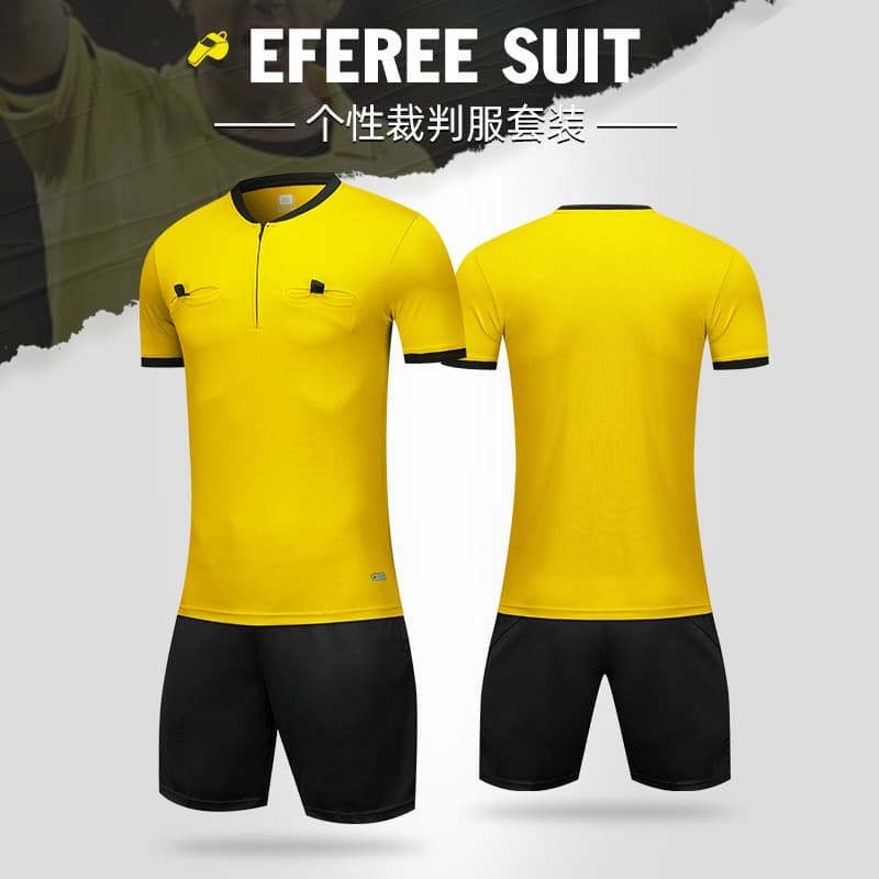 Uniforme de árbitro de futebol terno masculino feminino adulto equipamento esportivo de futebol respirável solto competi