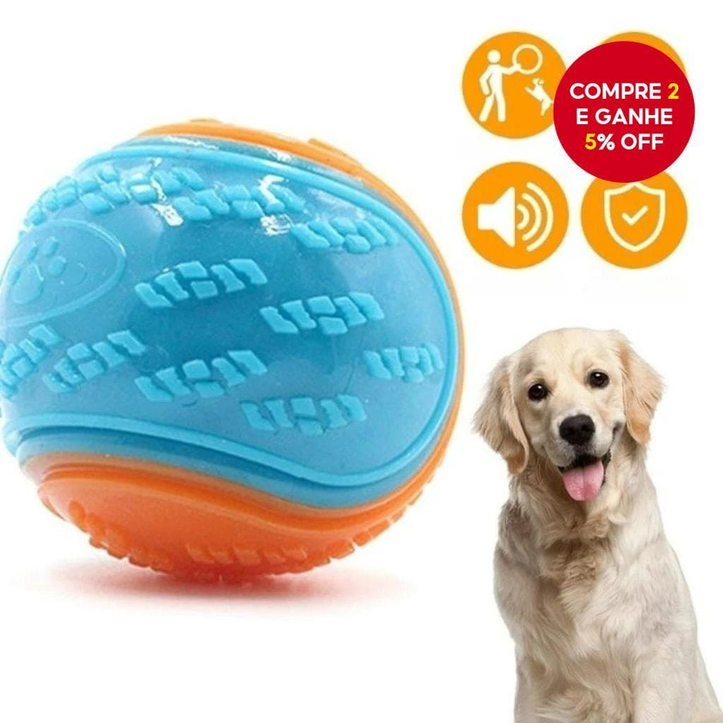 Bola de borracha à prova de mordidas para cães, sabor carne, bola elástica para evitar que o cão destrua objetos,