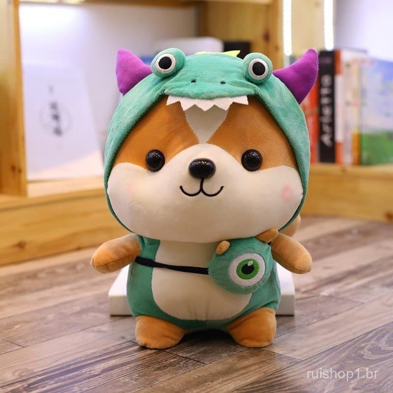 25 cm cachorro brinquedo de pelúcia Shiba Inu animal macio Corigi Chai travesseiro presente de Natal para crianças Kawai