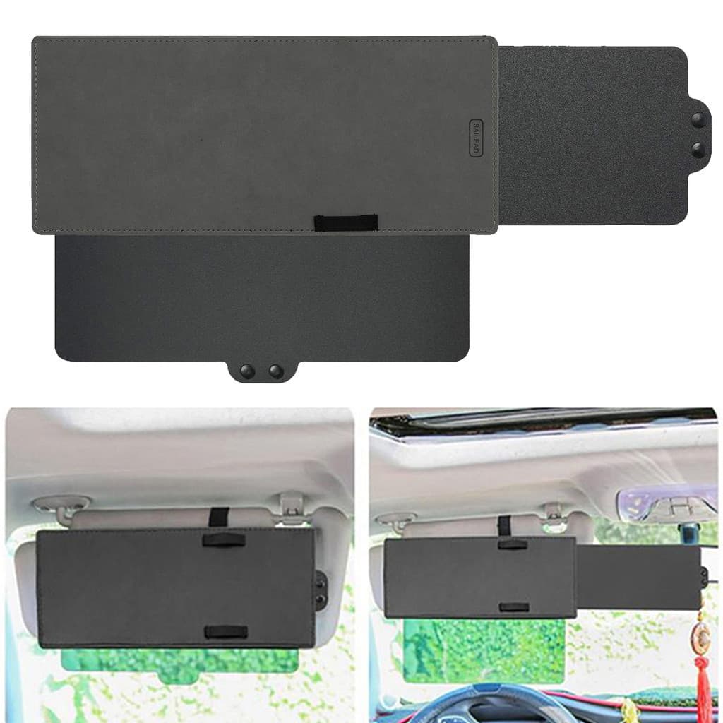 Zaylily1pcs Extensor De Viseira Solar Para Carro Anti-Reflexo Bloqueador Janela De Pára-Sol E De Raios UV Universal Aces
