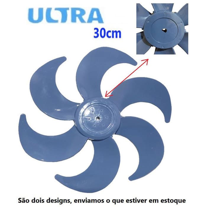 HÉLICE PARA O VENTILADOR ULTRA 30CM  - AZUL
