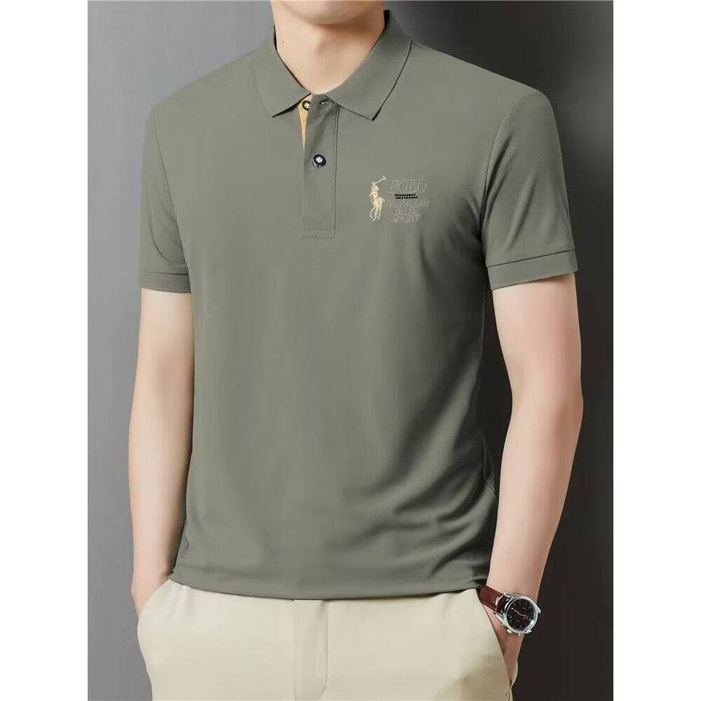 Moda novo estilo camisa Polo masculina verão futebol tênis treinamento legal respirável de secagem rápida esportes lapel