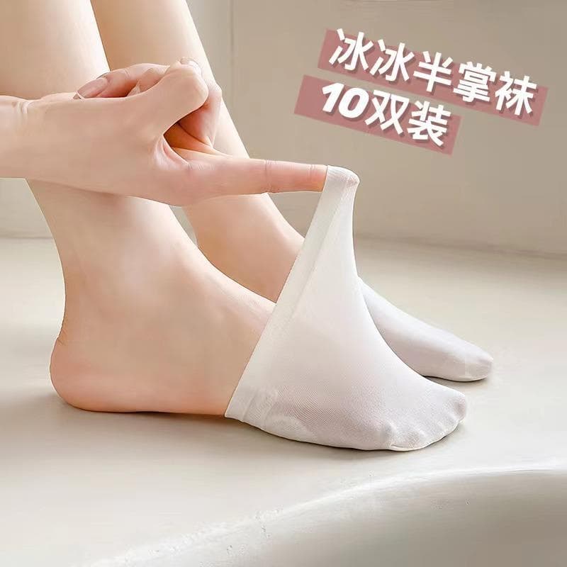 Meia palma meias femininas primavera verão meias invisíveis estilo fino pé meia chinelos meia salto alto meias antepé al