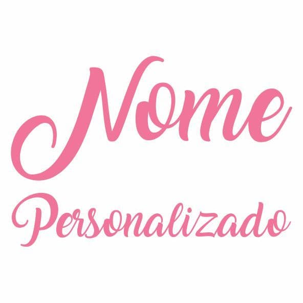 Adesivo De Parede  Nome Personalizado Rosa Pink