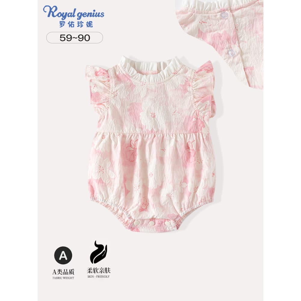 Bebê macacão verão novas roupas moda bebê recém-nascido macacão menina macacão um mês cem dias macacão presentes