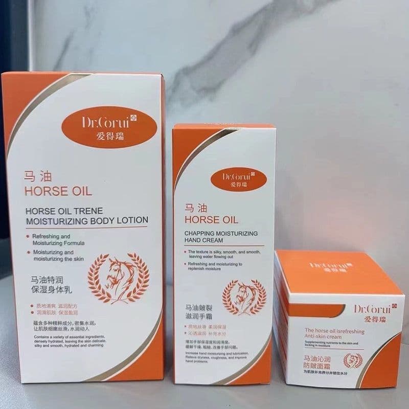 Óleo de cavalo genuíno série muito hidratante creme facial creme para as mãos loção corporal hidratante outono inverno h