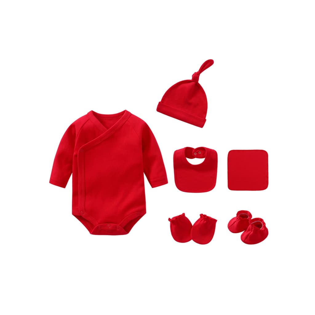 Pacote de maternidade bebê conjunto completo outono inverno roupas bebê triângulo macacão mês inteiro presente interior